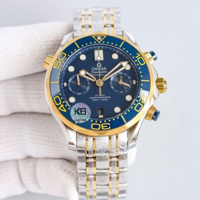 TVS Factory Omega Seamaster 300m 44mm 9900 Movement Stainless Steel Strap Ceramic Bezel Men Watch